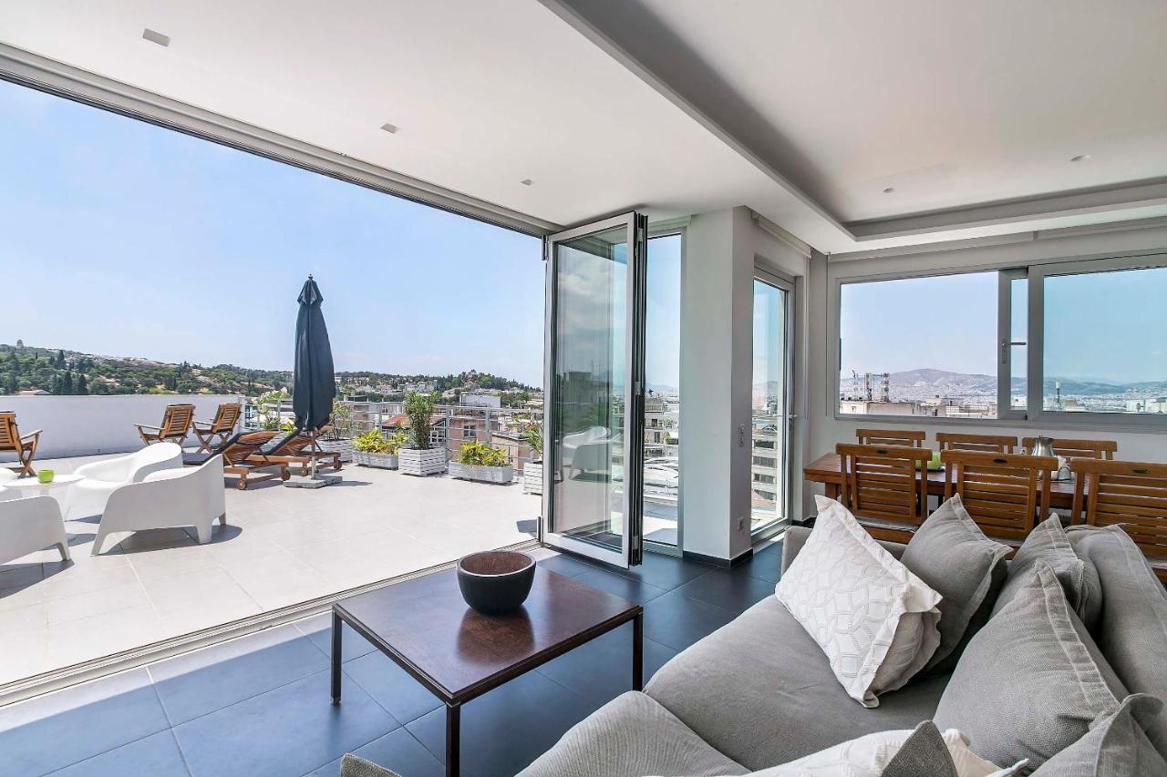 Апартаменти Acropolis Panorama View Penthouse With Private Terraces A Contemporary Parthenon Афіни Екстер'єр фото